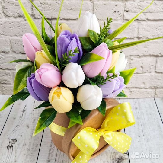 Сувенирные тюльпаны из мыла