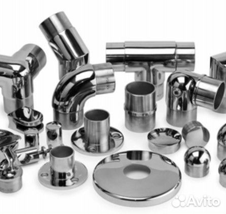 Труба нержавеющая и фурнитура для ограждений