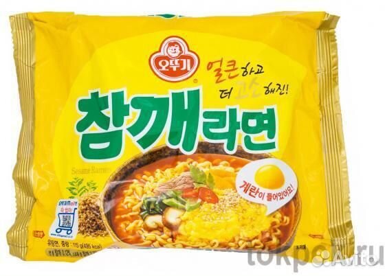 Лапша со вкусом жаренного кунжута Ottogi Sesame Ra