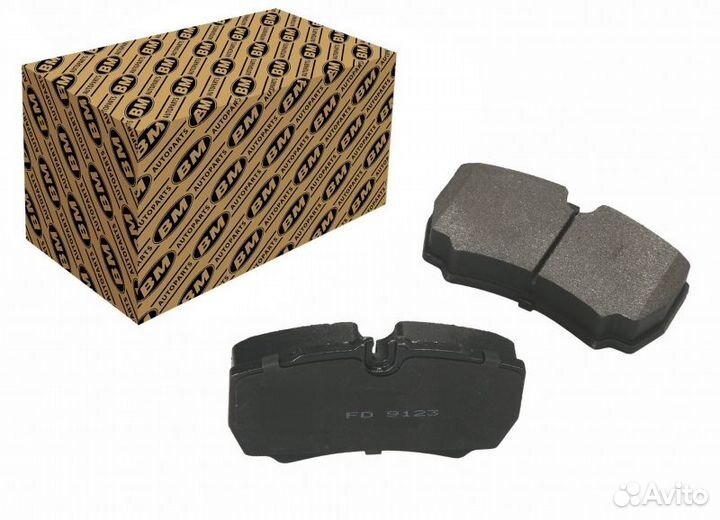 Колодки тормозные дисковые зад