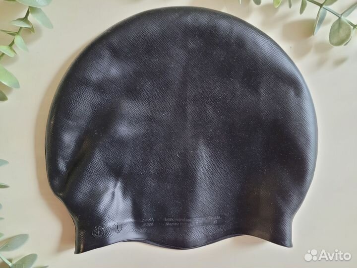 Шапочка для плавания универсальная чёрная Intex