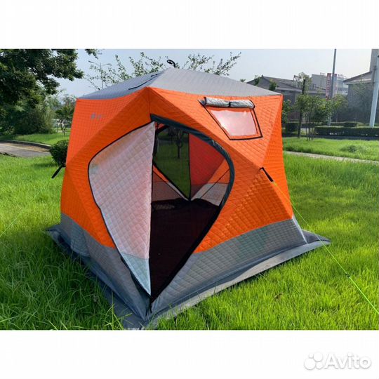 Трехслойная палатка-куб для зимней рыбалки