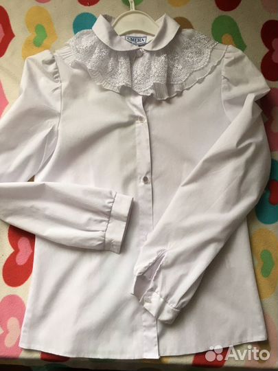 Блузка белая для девочек
