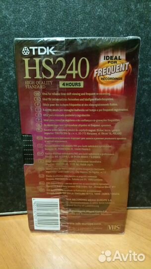 Видеокассета TDK HS240