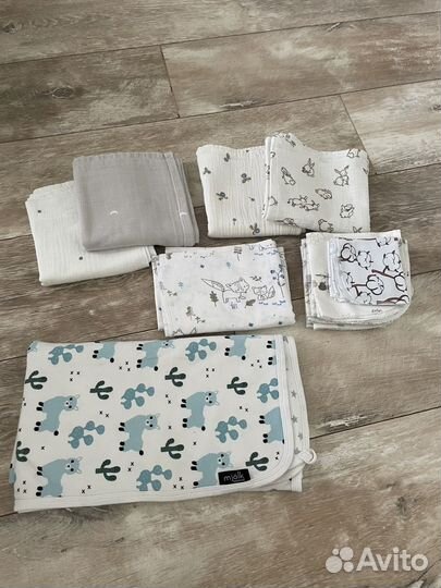 Муслиновые пеленки IKEA плед платочки