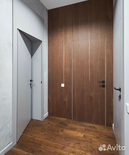 Скрытые двери под покраску