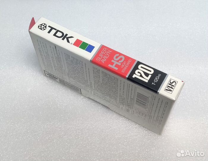 Видеокассета VHS TDK T-120 HS с купоном запечатка