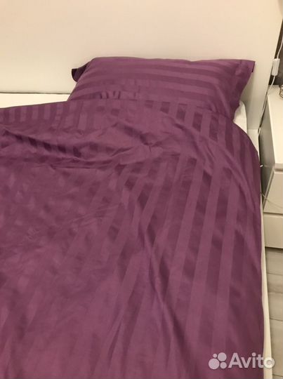 Постельное белье страйп сатин под размер икеа