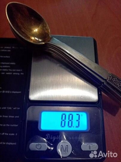 Серебряные кофейные ложки 916пр. 6шт. - СССР