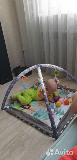 Детский игровой коврик с манежем
