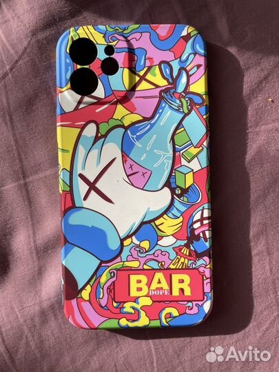 Светящийся чехол Luxo Kaws для iPhone 12