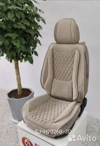 Чехлы из алькантара велюр анатомические к-т