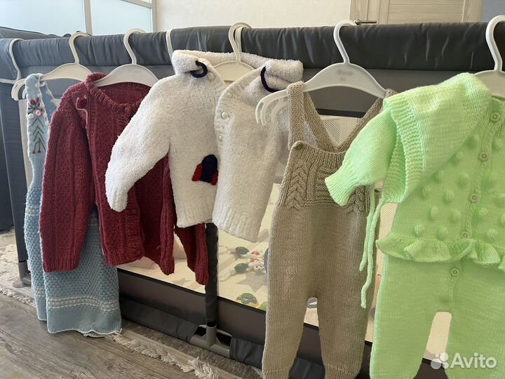 Детские вязаные вещи ручная работа 74 80