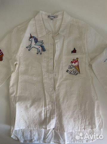 Рубашка для девочки 128-134