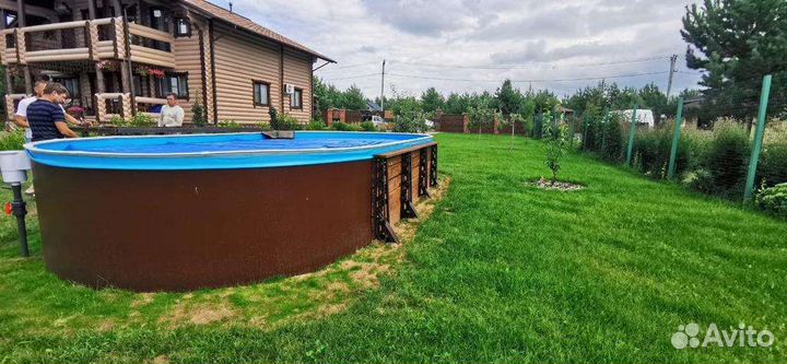 Морозостойкий овальный бассейн Лагуна 1.5м,1.25м