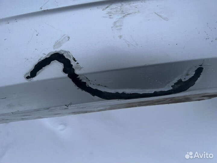 Задний бампер на priora седан+ усилитель