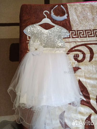 Нарядное платье для девочки 110 116