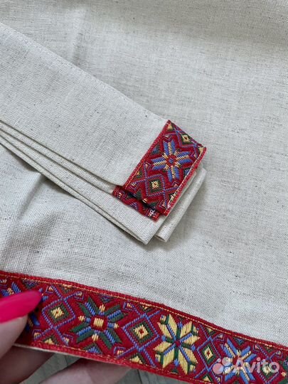 Рубашка из льна косоворотка