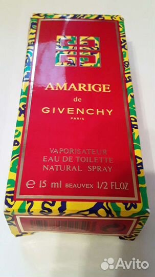 Туалетная вода Amarige de Givenchy, Франция