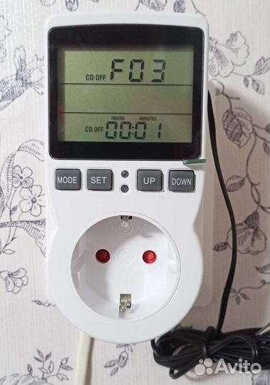 Терморегулятор+таймер 3,6 кВт