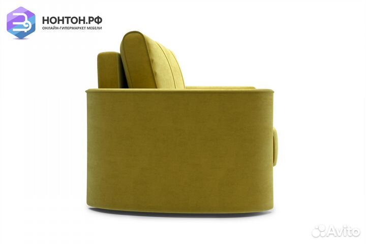 Диван еврокнижка Колибри горчичный