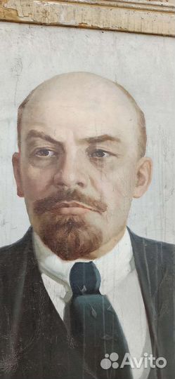 Картина холст масло Ленин