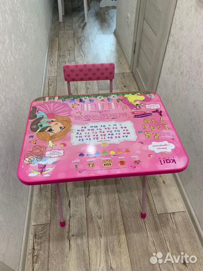 Детский стол и стул складной