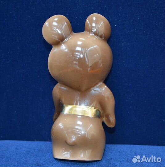 Фарфоровый олимпийский мишка- дулево