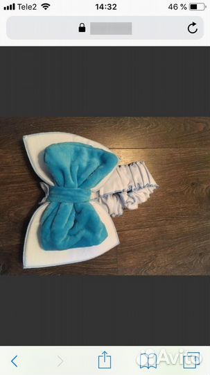 Бант для конверта на выписку