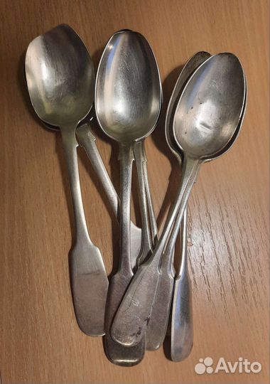 Серебряные царские ложки 84 проба