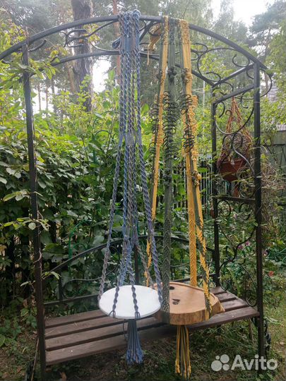 Большой подвес / Подвесной стол в технике макраме