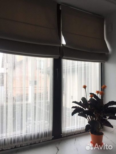 Римская штора + Тюль готовый