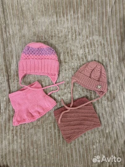 Комплект шапка, шарф