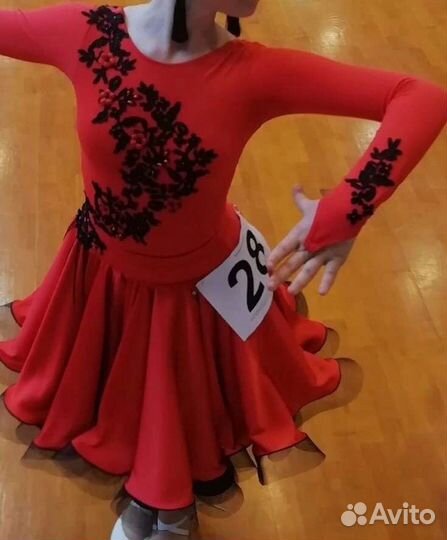 Платье для бальных танцев юниоры 1