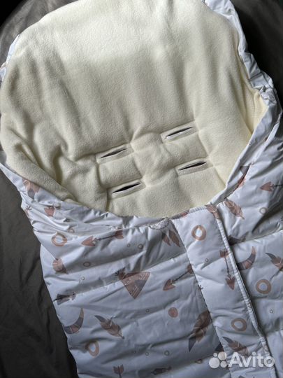 Новый Конверт в коляску зимний Мимими