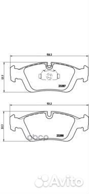 Колодки тормозные дисковые передн. BMW 3 (E36)