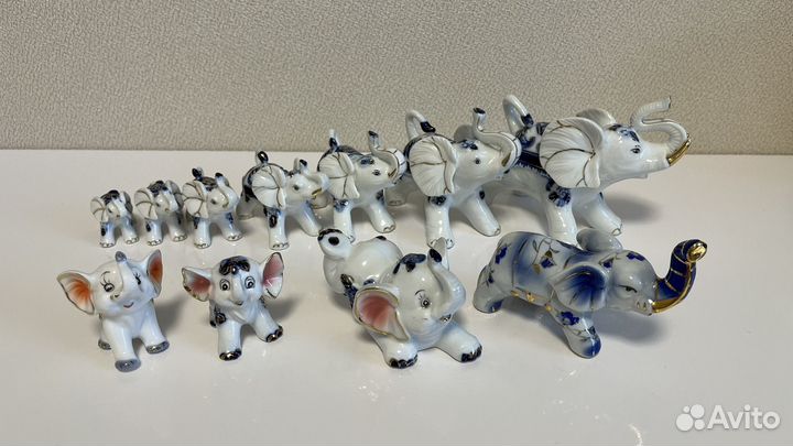 Статуэтки слоников/слонов керамика