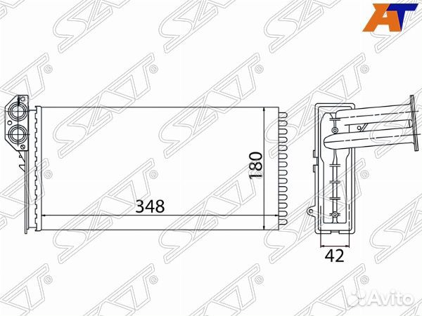 Радиатор отопителя салона mercedes sprinter 95-00
