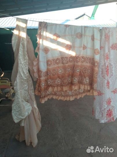 Тюль и портьеры б/ у на окна