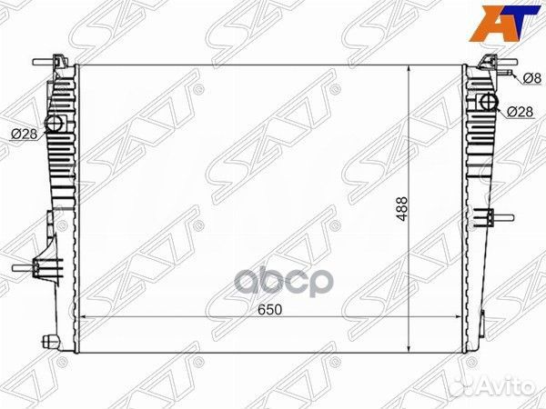 Радиатор Renault Fluence 09-17 / Grand Scenic 0