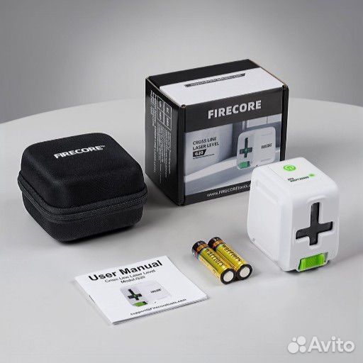 Лазерный уровень Firecore 2 луча, зеленый луч