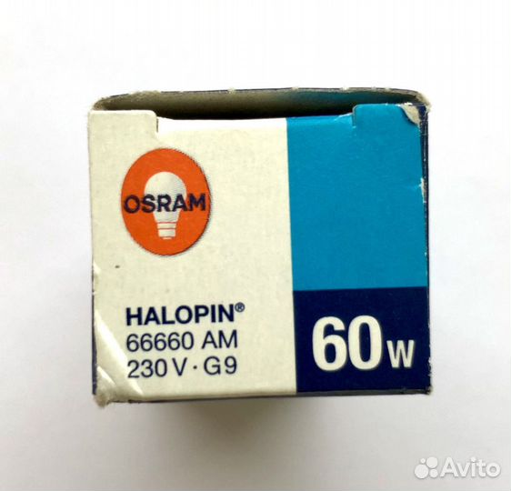 Лампа галогенная osram Halopin 60W 230V G9