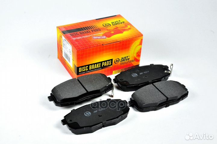 Колодки тормозные, передние GDB3450 JBP0317 Jus