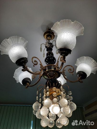 Люстра хрустальная СССР
