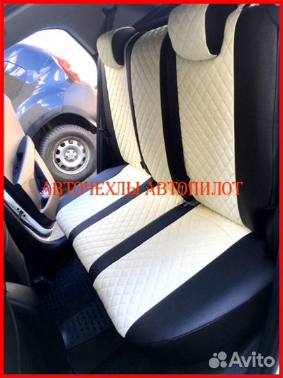 Чехлы Автопилот Hyundai Creta 1 из экокожи Ромб