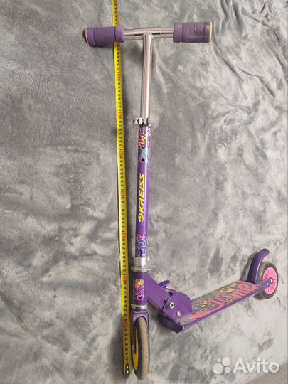 Самокат двухколесный, регулируется по высоте