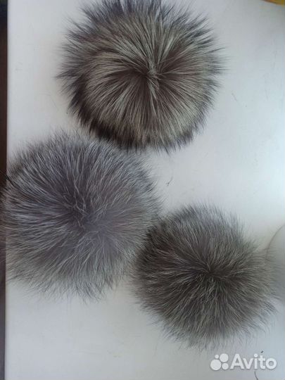 Помпон из натурального меха