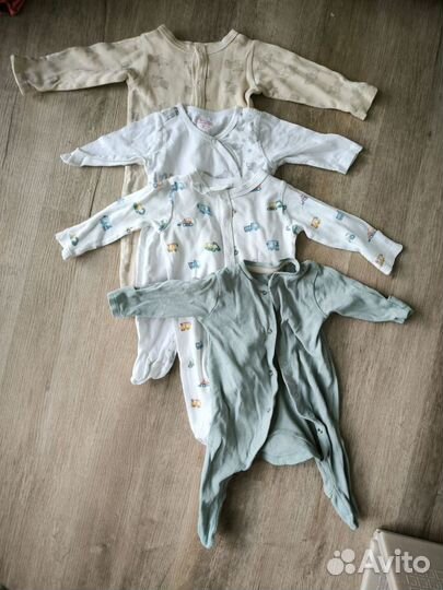 Вещи пакетом для новорожденных 62 размер