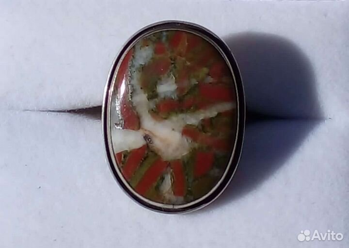 Винтажное кольцо с яшмой