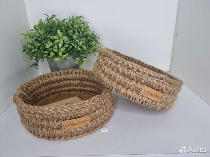 Корзина из джута